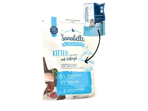 [90128606 562047] Sanabelle Trockenfutter Kitten, 400 g
