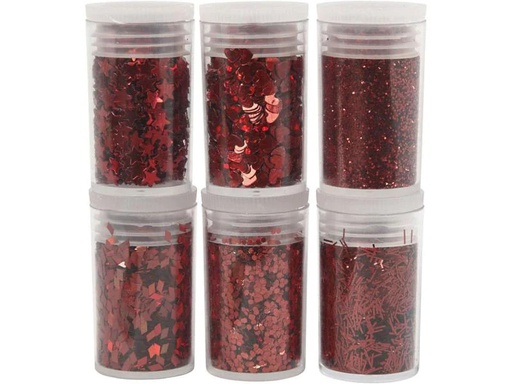 [90128623 797459] Creativ Company Glitzerset Pailetten Rot