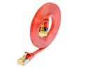SLIM Slimpatchkabel  Cat 6A, U/FTP, 0.25 m, Rot