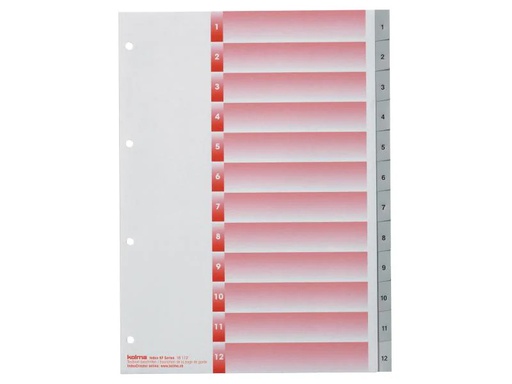 [90128834 830657] Kolma Register A4 KolmaFlex 1-12