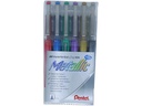 pentel Gelschreiber Hybrid Gel Grip DX Metallic 1 mm, Mehrfarbig