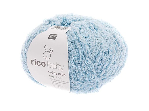 [90129166 945234] Rico Design Wolle Baby Teddy Aran 50 g Hellblau
