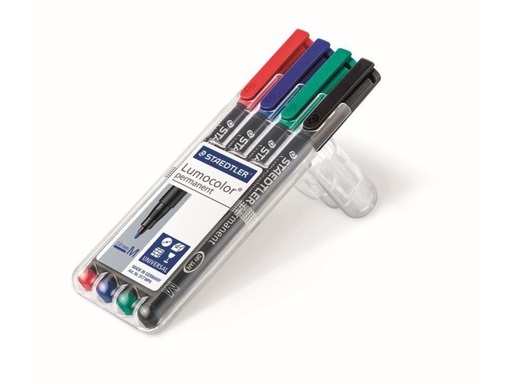 [90129173 914829] Staedtler Folienstift Lumocolor 317 M 4er-Set, permanent