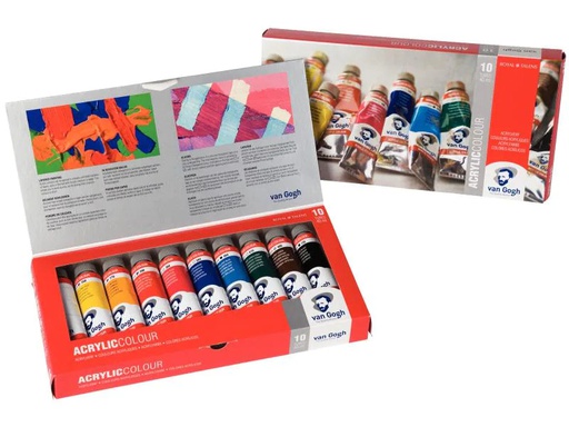 [90129227 995785] Van Gogh Acrylfarbe Basic-Set, 40 ml, Mehrfarbig