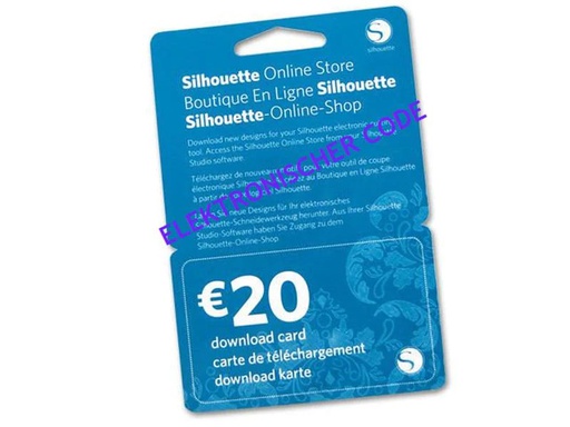 [90129547 862674] Silhouette Download-Karte 20 EUR elektronischer Code