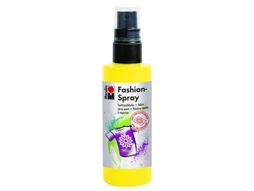 [90129559 555489] Marabu Textilfarbe Fashion Spray 100 ml, Gelb