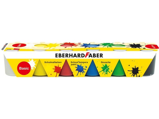 [90012940 1102112] Eberhard Faber Temperafarben Basic 6 x 25 ml