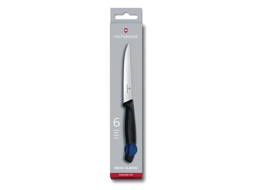 [90129825 566592] Victorinox Steakmesser Swiss Classic 6 Stück, Blau