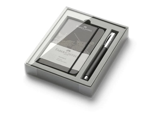 [90129904 735005] Faber-Castell Gelschreiber Ambition OpArt Edelharz, mit Notizbuch