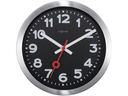 NeXtime Wanduhr Station Ø 19 cm Schwarz