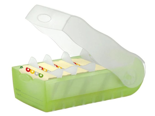 [90130071 1014597] HAN Karteibox Croco A8 Grün