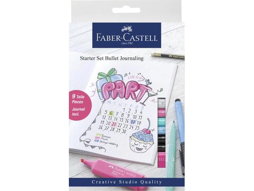 [90130243 924253] Faber-Castell Tuschestift Bullet Journaling 9er Set