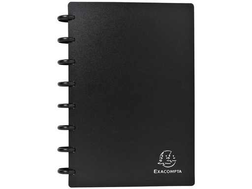 [90130250 1131504] Exacompta Visitenkartenbuch für 120 Visitenkarten, Schwarz