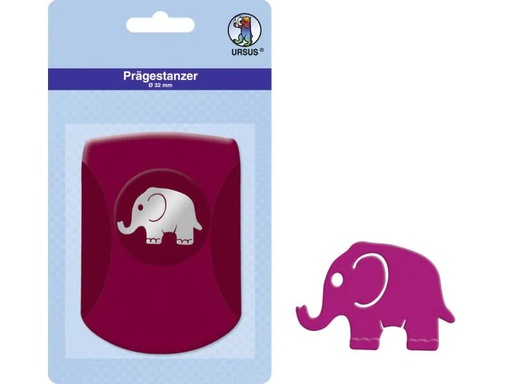 [90130278 809174] URSUS Prägestanzer Elefant, 3.2 cm