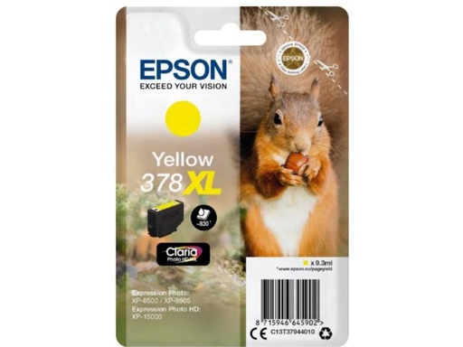 [90130418 757981] Epson Tinte 378 XL / C13T37944010 Yellow