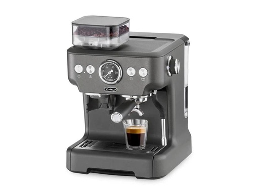 [90130531 1167314] Trisa Siebträgermaschine Barista Plus Grau