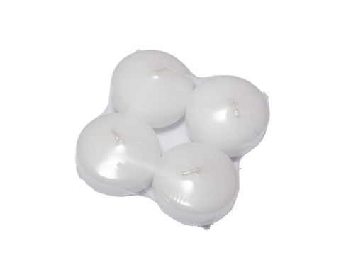 [90130692 961497] Herzog Kerzen AG Schwimmkerze Linsen Ø 5 cm, Weiss