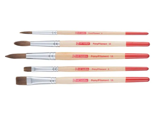 [90130745 997132] Talens Aquarellpinsel 5 Stück