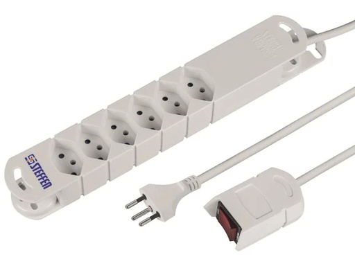 [90130904 459762] STEFFEN Mouse-Steckdosenleiste STEBA VARIABL 6xT13