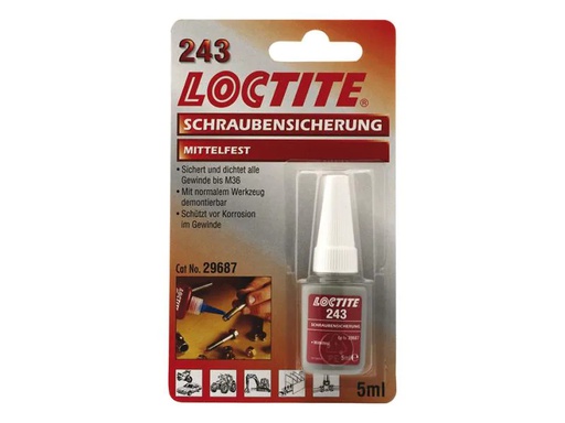 [90130996 603979] Loctite Schraubensicherung 243, 1 Stück, Blau