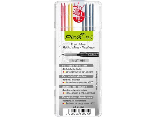 [90131008 1155552] Pica Ersatz-Minen Pica DRY Basis, 8 Stück