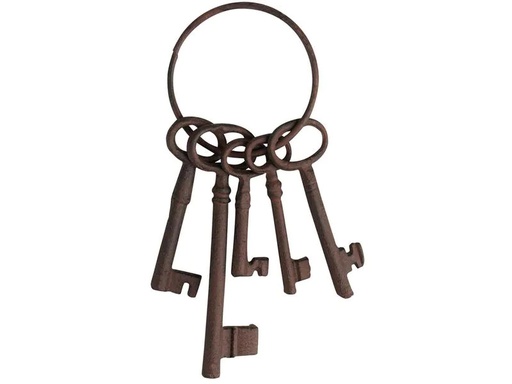 [90131044 1102726] Esschert Design Wanddekoration Schlüsselbund