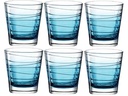 Leonardo Trinkglas Vario Struttura 250 ml, 6 Stück, Blau