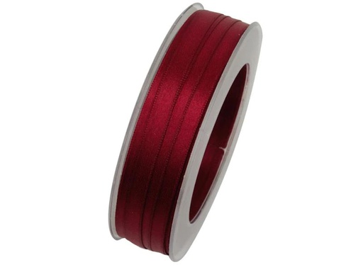 [90013118 640907] GOLDINA Satinband 10 mm x 25 m, Dunkelrot, 1 Stück