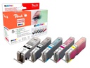 Peach Tintenset Canon PGI-550 / CLI-551 C, M, Y, 2x BK