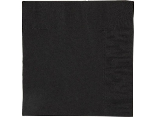 [90131709 884047] Creativ Company Papierservietten Schwarz 33 cm x 33 cm, 20 Stück, Schwarz