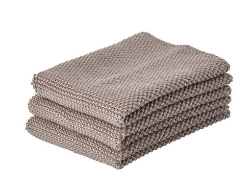 [90131874 812889] Zone Denmark Abwaschlappen 27 cm x 27 cm, 3 Stück, Taupe