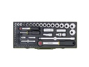 Proxxon Industrial Steckschlüssel-Set 1/4 & 1/2 56-teilig