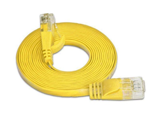[90132050 314638] SLIM Slimpatchkabel RJ-45 - RJ-45, Cat 6, UTP, 15 m, Gelb