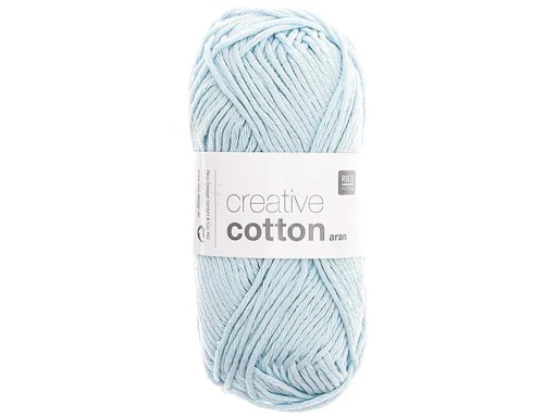 [90132151 945257] Rico Design Wolle Creative Cotton Aran 50 g Eisblau