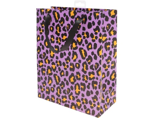 [90132472 1216239] Rico Design Geschenktasche Leo 1 Stück, Gelb/Rosa, 26 x 32 x 12 cm