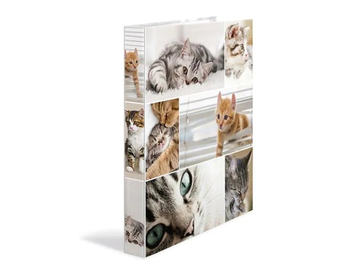 [90132726 1161033] HERMA Ringbuch Katzen 4-Ring 3.5 cm