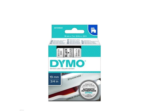[90013268 112858] DYMO Beschriftungsband D1 Schwarz auf Transparent