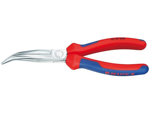 [90132904 518868] Knipex Flachrundzange mit Schneide verchromt 40°