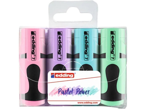 [90133004 1188079] edding Textmarker Mini 7 Pastel 4 Stück