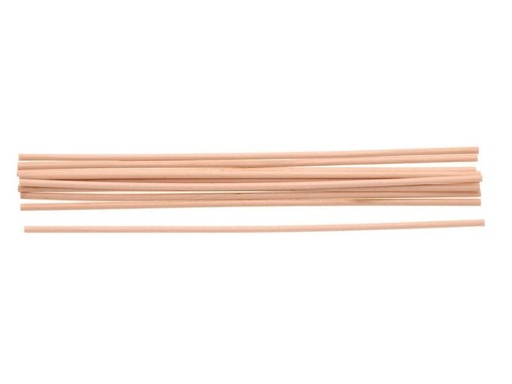 [90133033 569128] Glorex Holzartikel 0.6 cm x 50 cm Rundstab, 10 Stück
