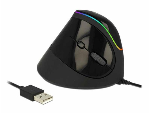 [90133110 967016] Delock Ergonomische Maus 12597 USB RGB
