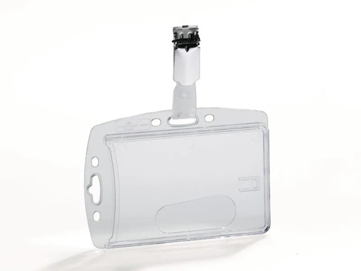 [90133214 579059] DURABLE Ausweishalter Hartbox mit Clip für 1 Ausweis, 25 Stück