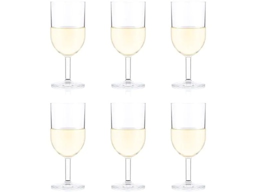 [90133338 1014213] Bodum Weissweinglas Oktett 270 ml, 6 Stück, Transparent
