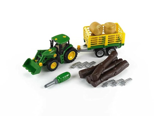 [90133412 733440] Klein-Toys Landwirtschaftsfahrzeug John Deere Traktor mit Anhänger