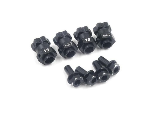 [90133612 1037509] Yeah Racing Radmitnehmer TRX-4/TRX-6, 15 mm Offset für 12 mm Hex