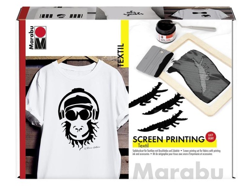 [90133746 998183] Marabu Textilfarbe Screen Printing Set Siebdruck