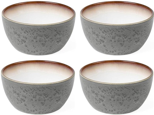 [90134111 1015226] Bitz Snackschale 14 cm, 4 Stück, Grau/Crème