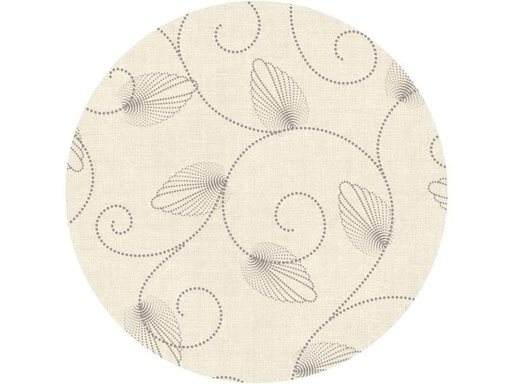 [90134335 920536] d-c-table Tischdecke Monte Carlo Jolice Rund, Ø 150 cm, Crème