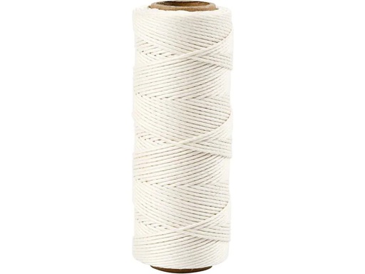 [90134584 1059699] Creativ Company Bambus Kordel 1 mm, 65 m Weiss
