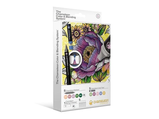 [90134731 1135387] Chameleon Brushpen Color &amp; Blending Set 6 mit 6 Marker